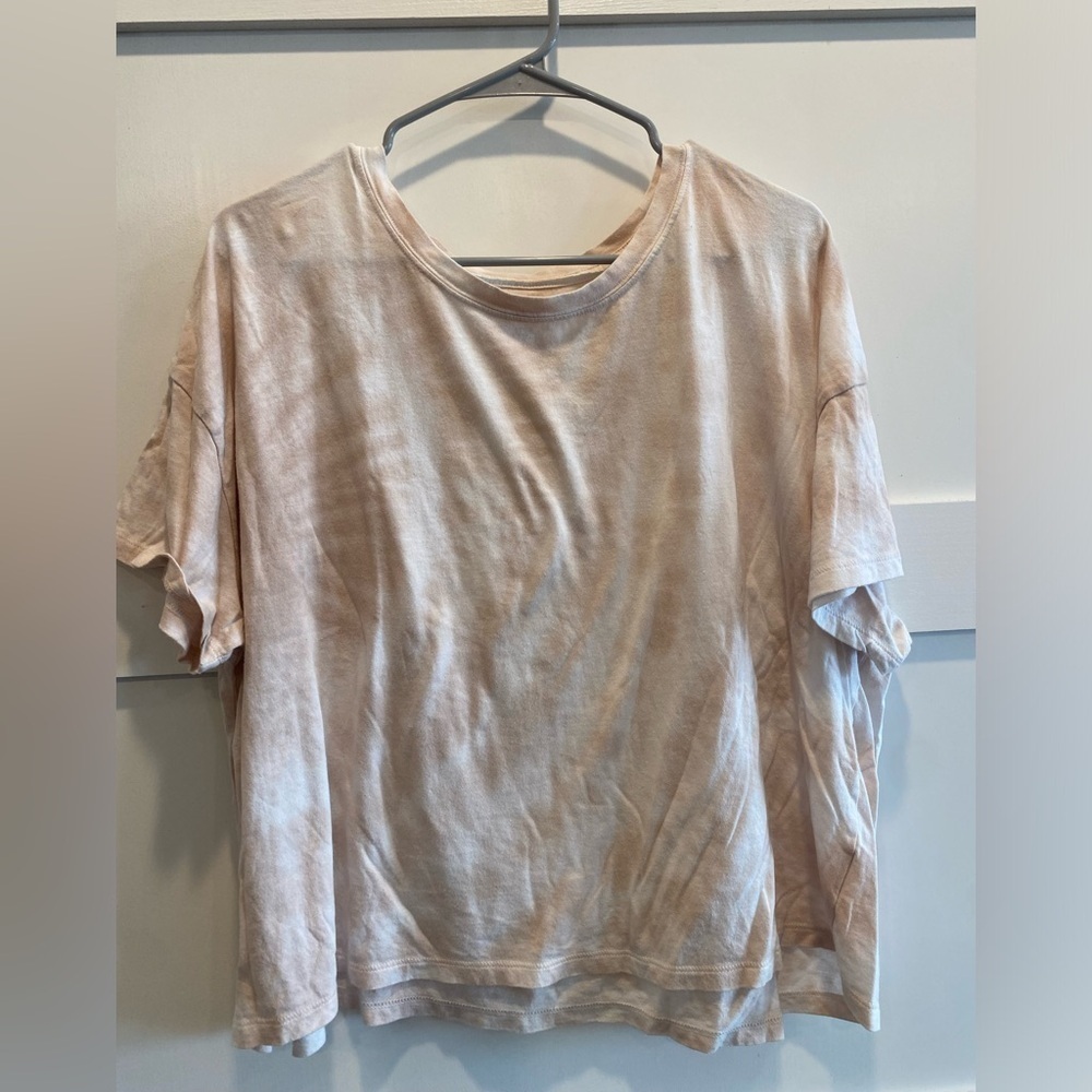 Old Navy XXL Casual Cream Crop Tee - Picture 1 of 4